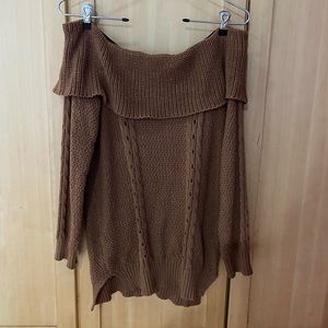Off the shoulder sweater